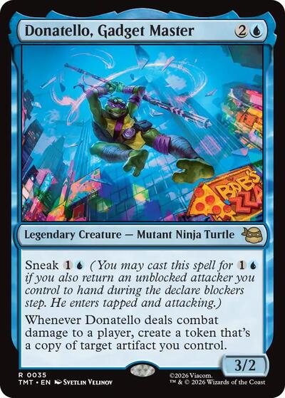 Donatello, Gadget Master (Teenage Mutant Ninja Turtles) Light Play Foil