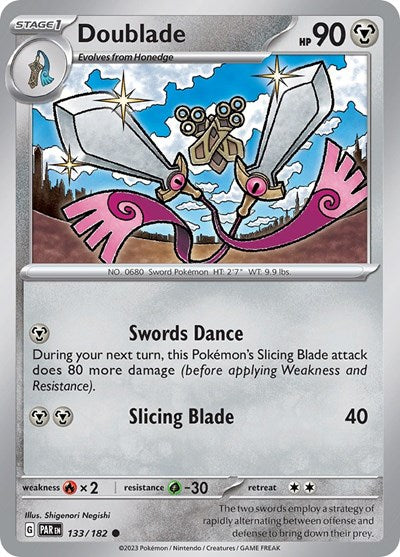 Doublade - 133 (Scarlet and Violet: Paradox Rift) Light Play Reverse Holofoil