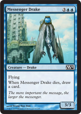 Messenger Drake (Magic 2014 Core Set) Light Play