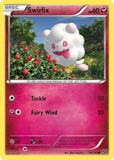Swirlix (XY Base Set) Damaged / Poor
