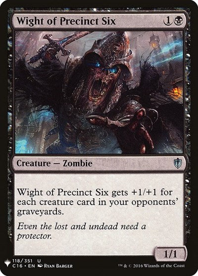 Wight of Precinct Six (Mystery Booster) Light Play
