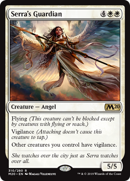 Serra's Guardian (Magic 2020 Core Set) Light Play