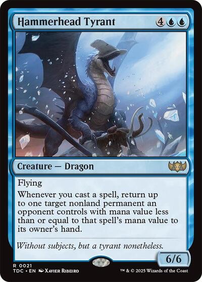 Hammerhead Tyrant (Commander: Tarkir: Dragonstorm) Light Play