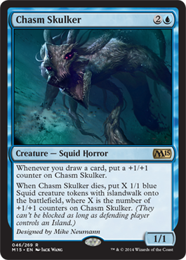 Chasm Skulker (Magic 2015 Core Set) Damaged / Poor