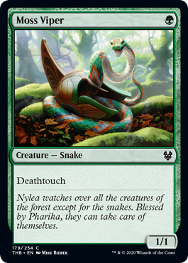 Moss Viper (Theros Beyond Death) Light Play