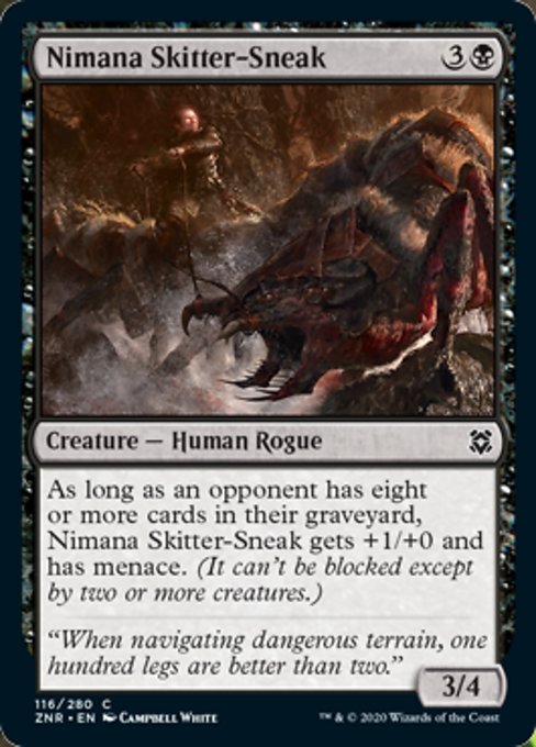 Nimana Skitter-Sneak (Zendikar Rising) Light Play