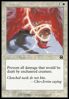 Muzzle (Mercadian Masques) Light Play