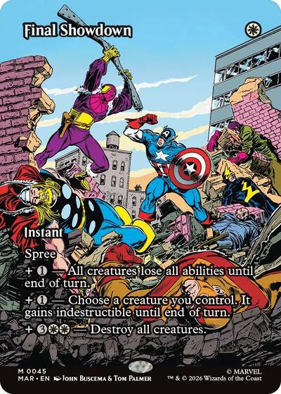 Final Showdown (Borderless) (Marvel Eternal-Legal) Light Play