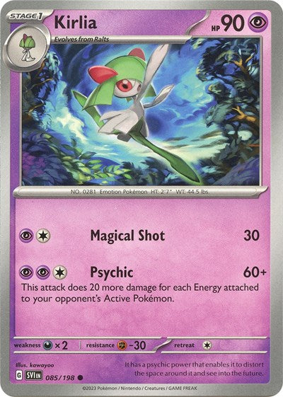 Kirlia - 085 (Scarlet and Violet: Base Set) Light Play Reverse Holofoil