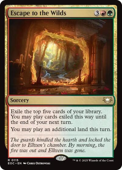 Escape to the Wilds (Commander: Edge of Eternities) Light Play
