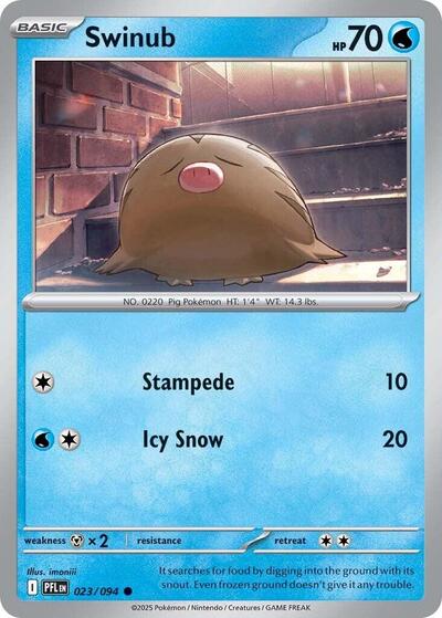 Swinub (ME02: Phantasmal Flames) Light Play
