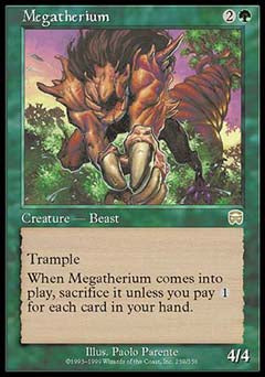 Megatherium (Mercadian Masques) Light Play