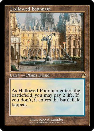 Hallowed Fountain (Retro Frame) (Ravnica Remastered) Light Play