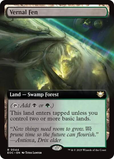Vernal Fen (Extended Art) (Commander: Edge of Eternities) Light Play