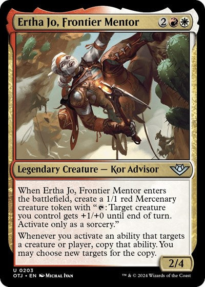 Ertha Jo, Frontier Mentor (Outlaws of Thunder Junction) Light Play Foil