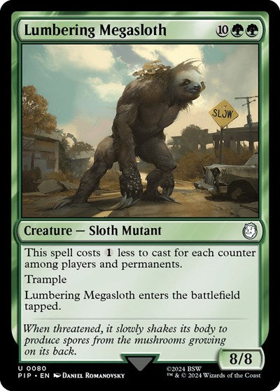 Lumbering Megasloth (Universes Beyond: Fallout) Light Play