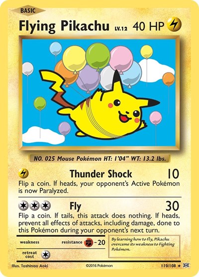 Flying Pikachu (XY - Evolutions) Medium Play
