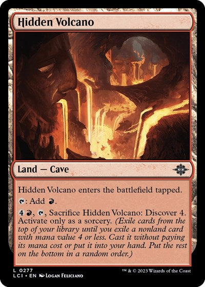 Hidden Volcano (The Lost Caverns of Ixalan) Light Play Foil