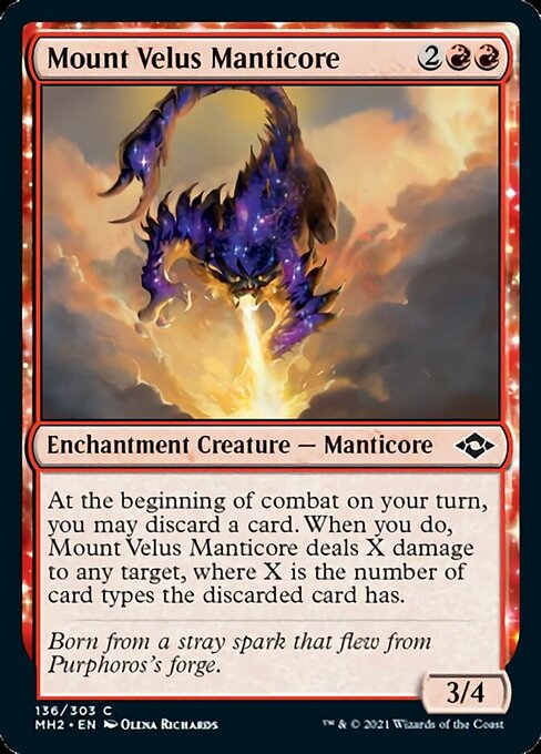 Mount Velus Manticore (Modern Horizons 2) Light Play