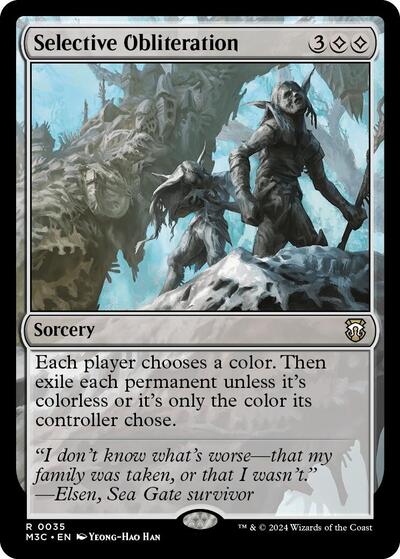 Selective Obliteration (Commander: Modern Horizons 3) Light Play