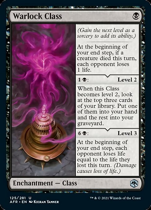 Warlock Class (Adventures in the Forgotten Realms) Light Play