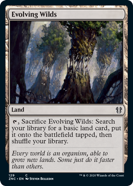 Evolving Wilds (Commander 2020 Zendikar Rising) Light Play
