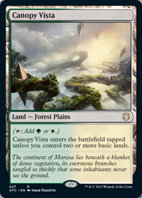Canopy Vista (Commander 2021 Forgotten Realms) Light Play