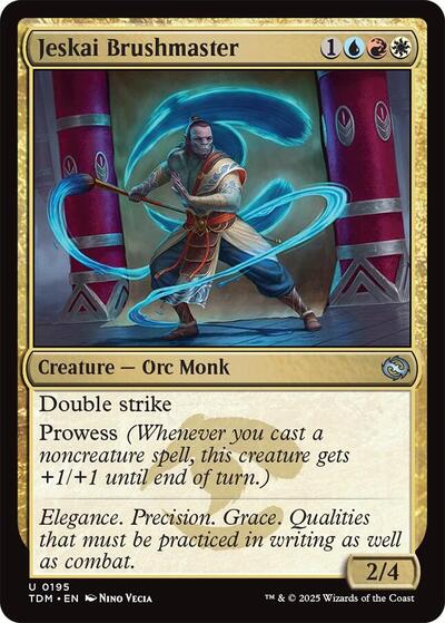 Jeskai Brushmaster (Tarkir: Dragonstorm) Light Play