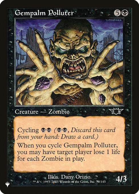 Gempalm Polluter (The List) Light Play