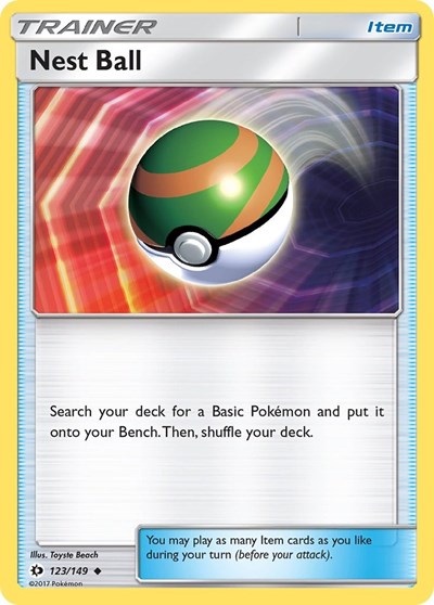 Nest Ball (SM Base Set) Heavy Play