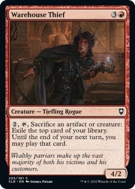 Warehouse Thief (Commander Legends: Battle for Baldur's Gate) Light Play