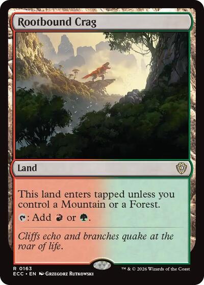 Rootbound Crag (Commander: Lorwyn Eclipsed) Light Play