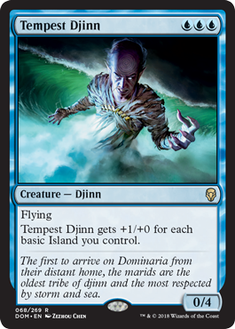 Tempest Djinn (Dominaria) Light Play