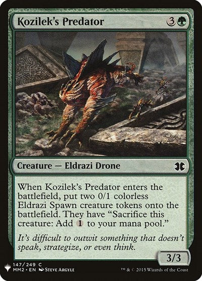 Kozilek's Predator (Mystery Booster) Light Play