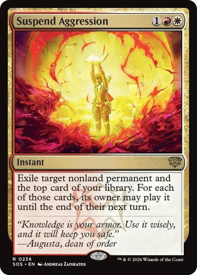 Suspend Aggression (Secrets of Strixhaven) Light Play