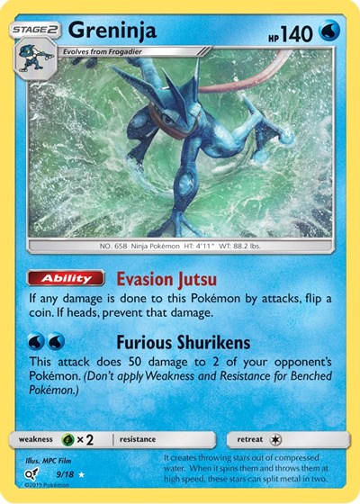 Greninja (Detective Pikachu) Damaged / Poor Holofoil