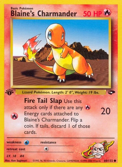 Blaine's Charmander (Gym Challenge) Medium Play Unlimited