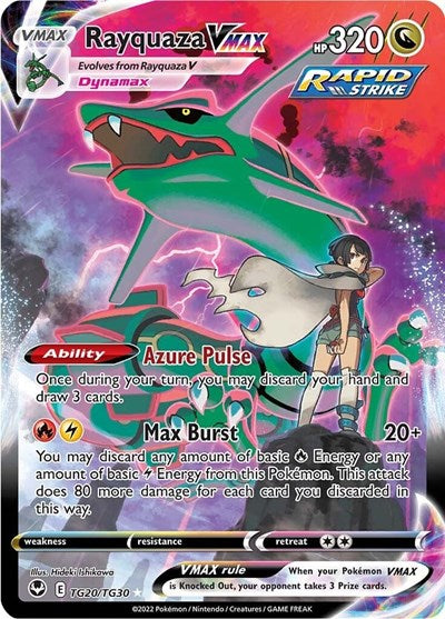 Rayquaza VMAX (SWSH12: Silver Tempest Trainer Gallery) Light Play Foil