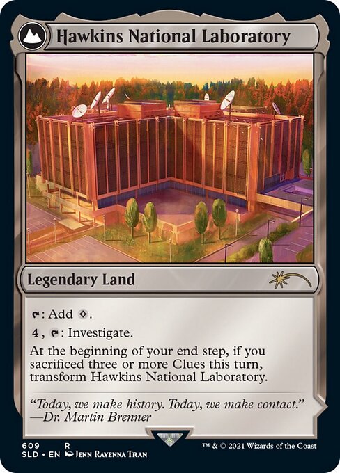 Hawkins National Laboratory / The Upside Down (Secret Lair) Light Play Foil