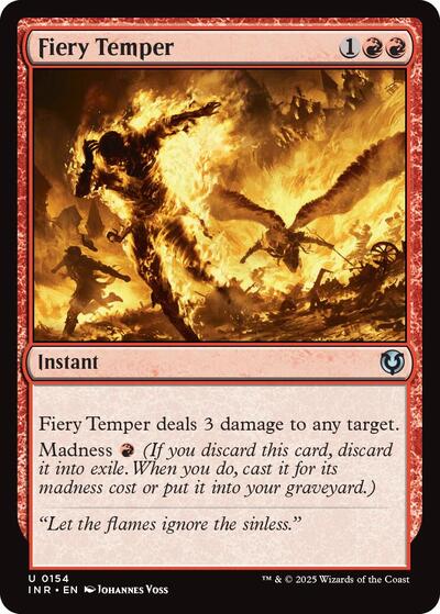 Fiery Temper (Innistrad Remastered) Light Play