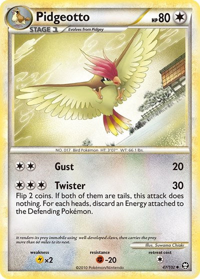 Pidgeotto (Triumphant) Heavy Play