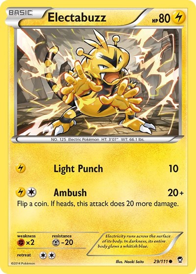 Electabuzz (XY - Furious Fists) Light Play