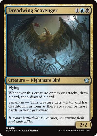 Dreadwing Scavenger (Foundations) Light Play Foil
