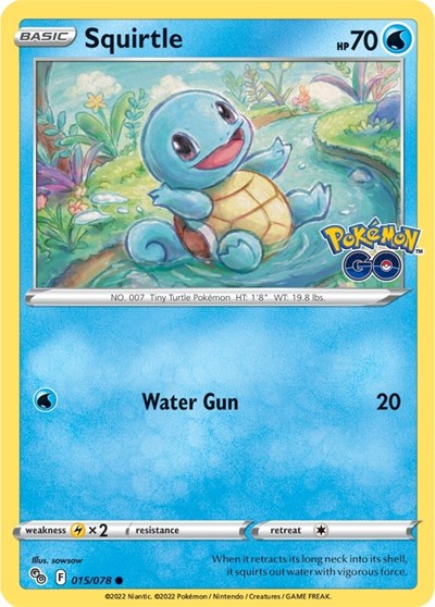 Squirtle (Pokemon GO) Light Play