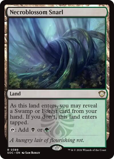 Necroblossom Snarl (Commander: Secrets of Strixhaven) Light Play