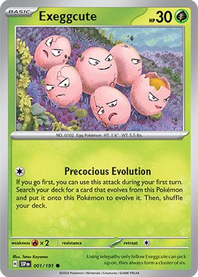 Exeggcute - 001 (SV08: Surging Sparks) Light Play