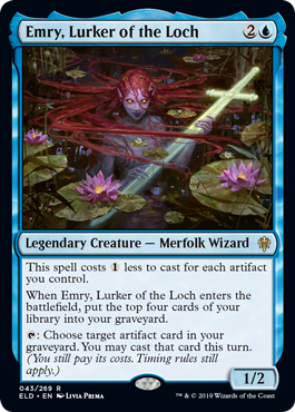 Emry, Lurker of the Loch (Throne of Eldraine) Light Play