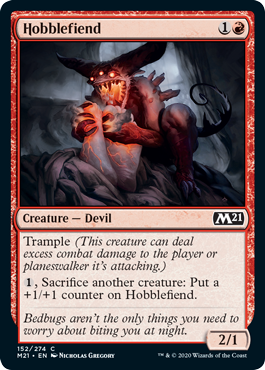 Hobblefiend (Magic 2021 Core Set) Light Play Foil