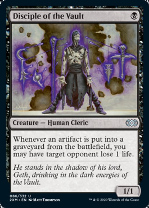 Disciple of the Vault (Double Masters) Light Play Foil