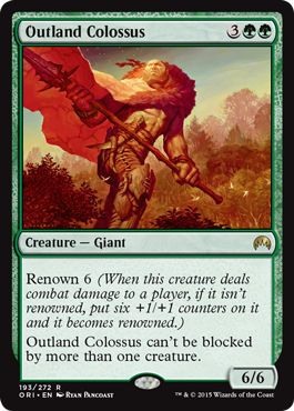 Outland Colossus (Magic Origins) Light Play